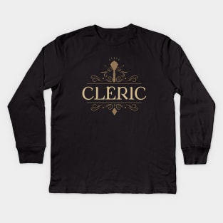 Cleric Character Class Tabletop RPG Kids Long Sleeve T-Shirt